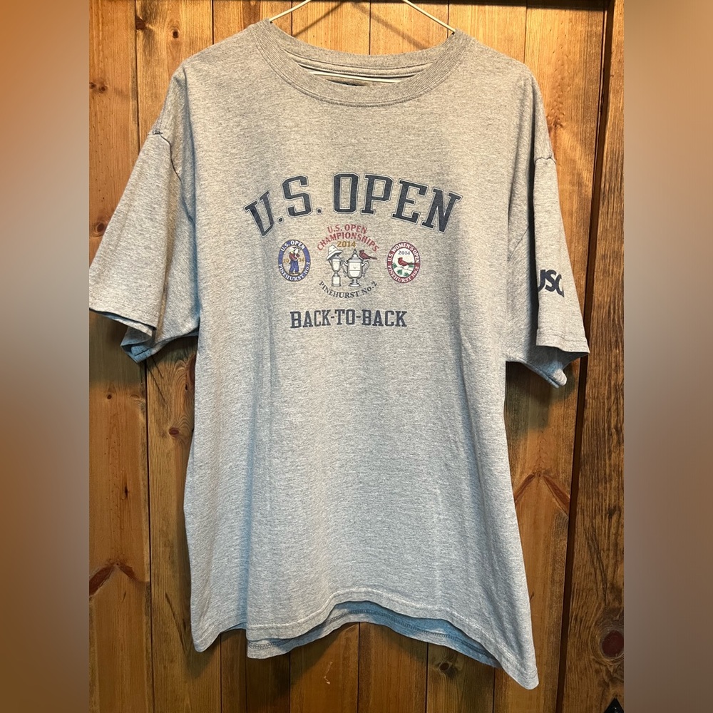Men’s Large USGA 2014 Men & Women’s “Back to Back” US Open @ Pinehurst t-shirt